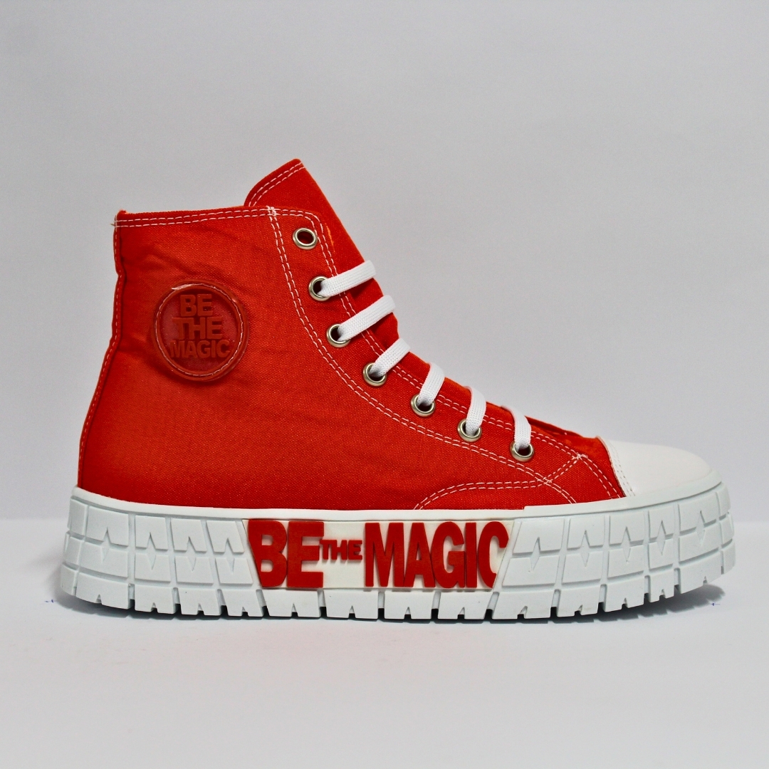 Paquete 6 pares de Tenis casuales tipo converse naranjas para mujer | Marca Joshua