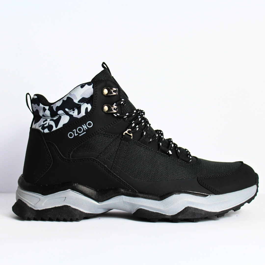 Paquete de 6 pares de Bota negra para hombre marac Capa de Ozono material textil