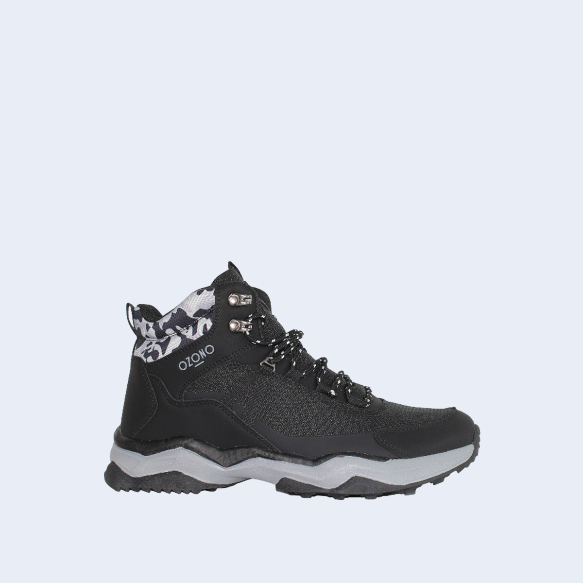 Paquete de 6 pares de Bota negra para hombre marac Capa de Ozono material textil