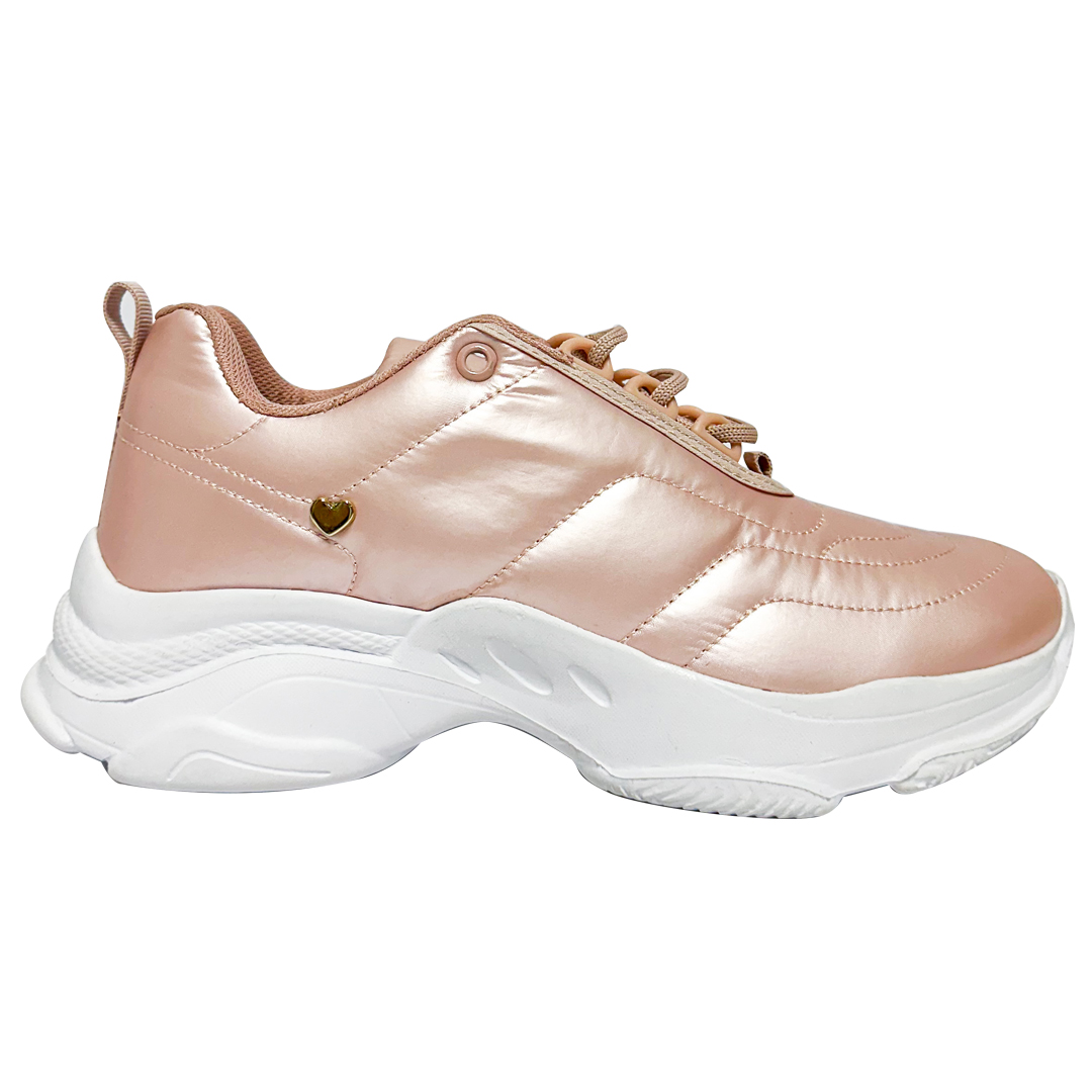 Paquete de 6 pares de Tenis casual oro rosa para mujer | Marca Zizus