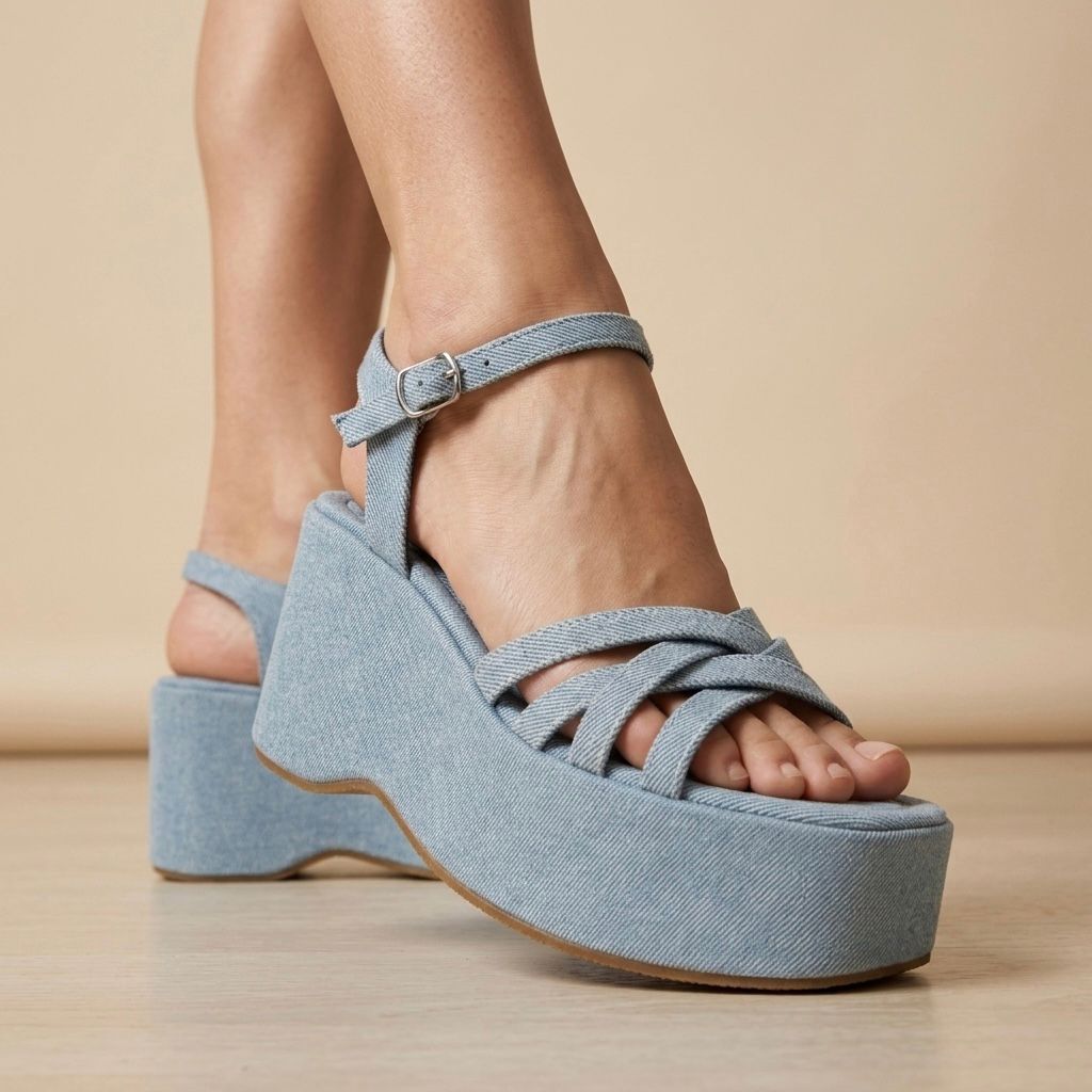 PISO NUEVE | PAQUETE DE 6 PARES DE HUARACHE MUJER COLOR MEZCLILLA