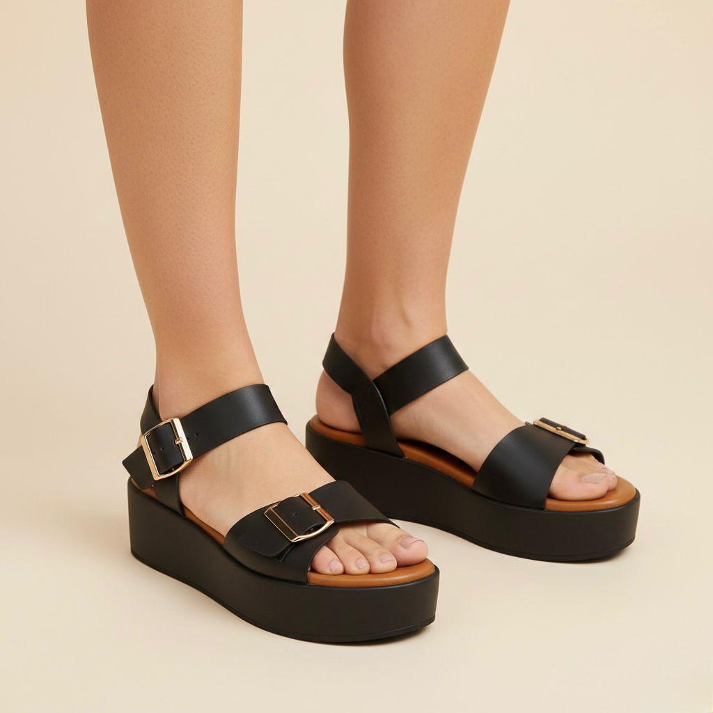 DUSE | PAQUETE DE 6 PARES DE HUARACHE MUJER COLOR NEGRO