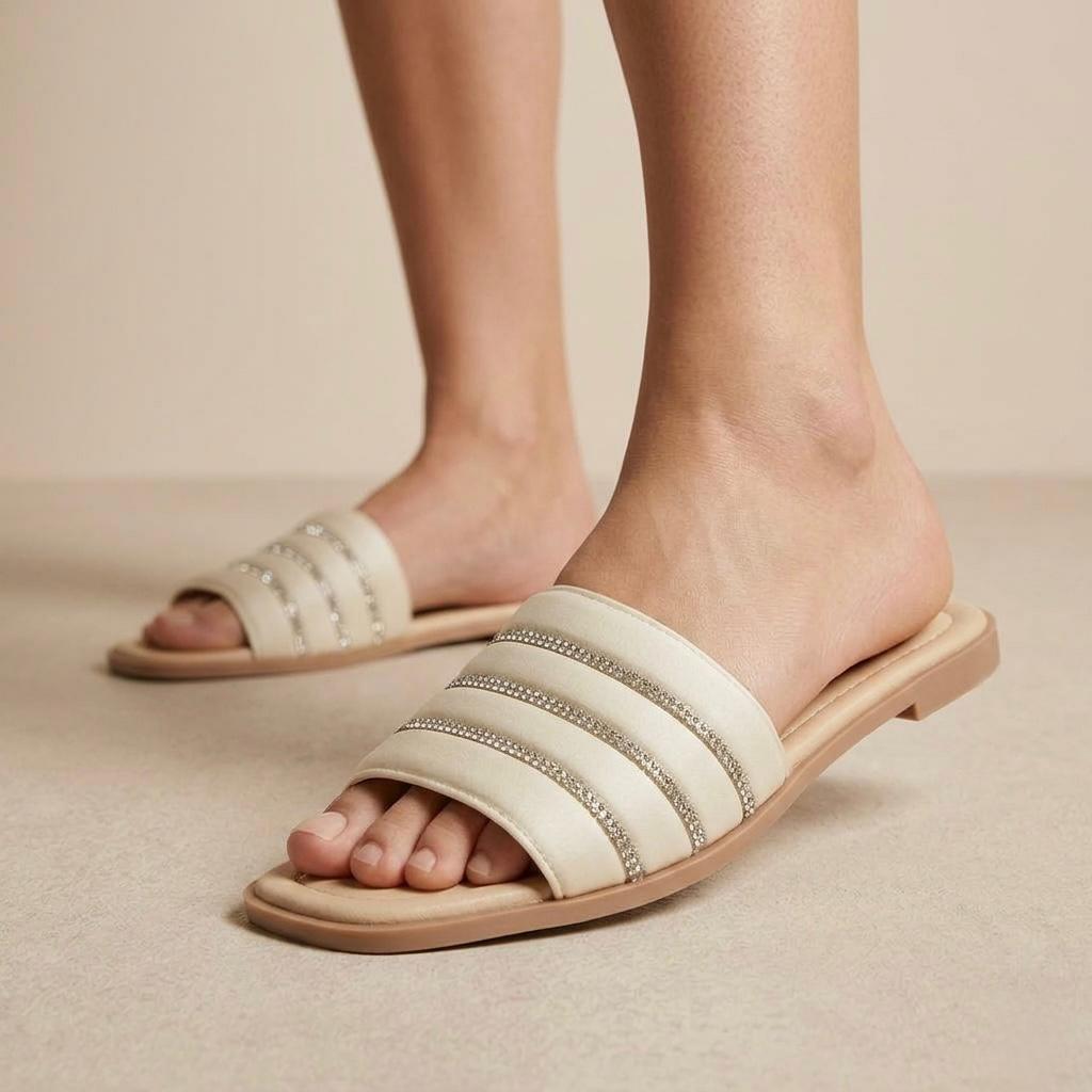 NARUWAN | PAQUETE DE 6 PARES DE HUARACHE MUJER COLOR BEIGE