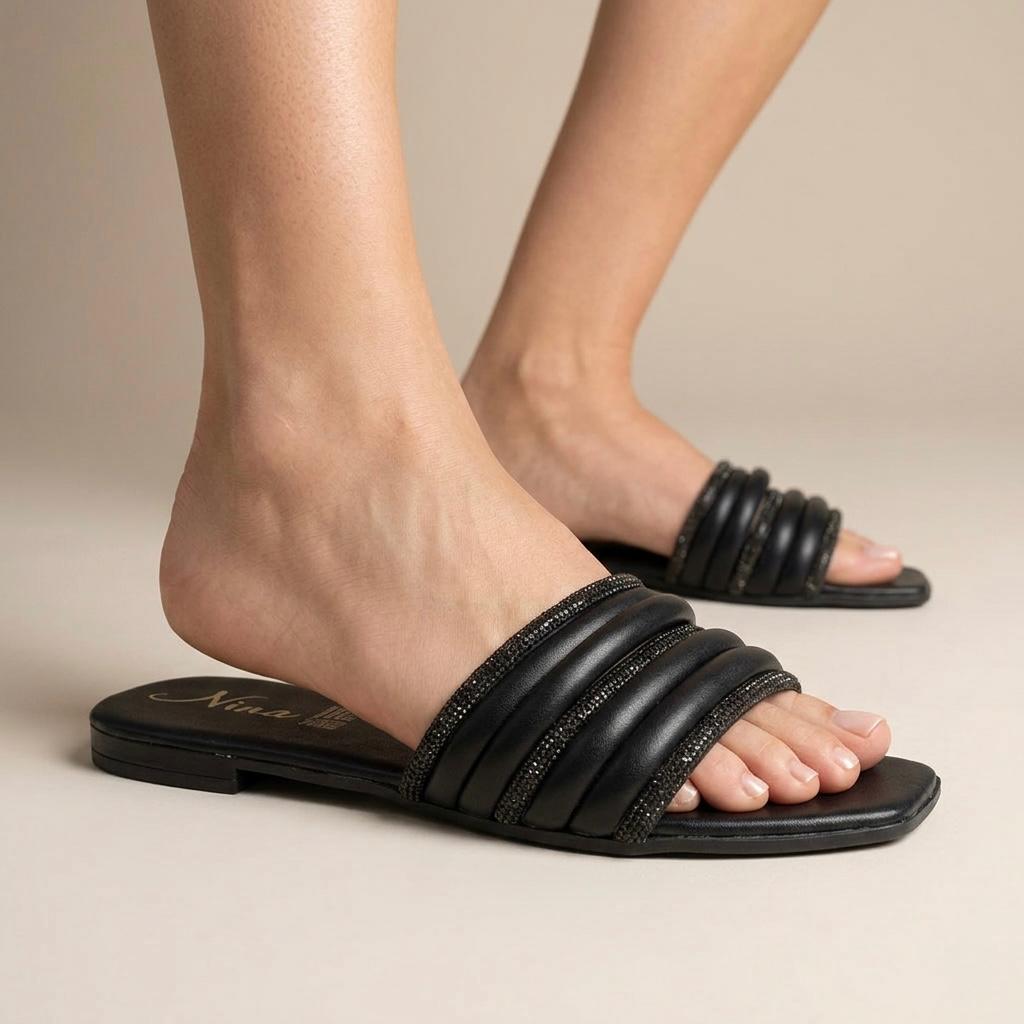 NINA | PAQUETE DE 6 PARES DE HUARACHE MUJER COLOR NEGRO