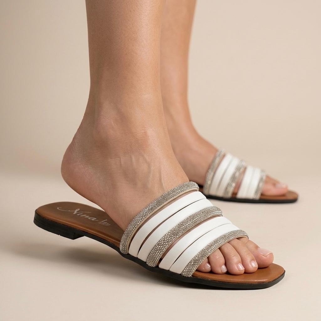 NINA | PAQUETE DE 6 PARES DE HUARACHE MUJER COLOR BLANCO