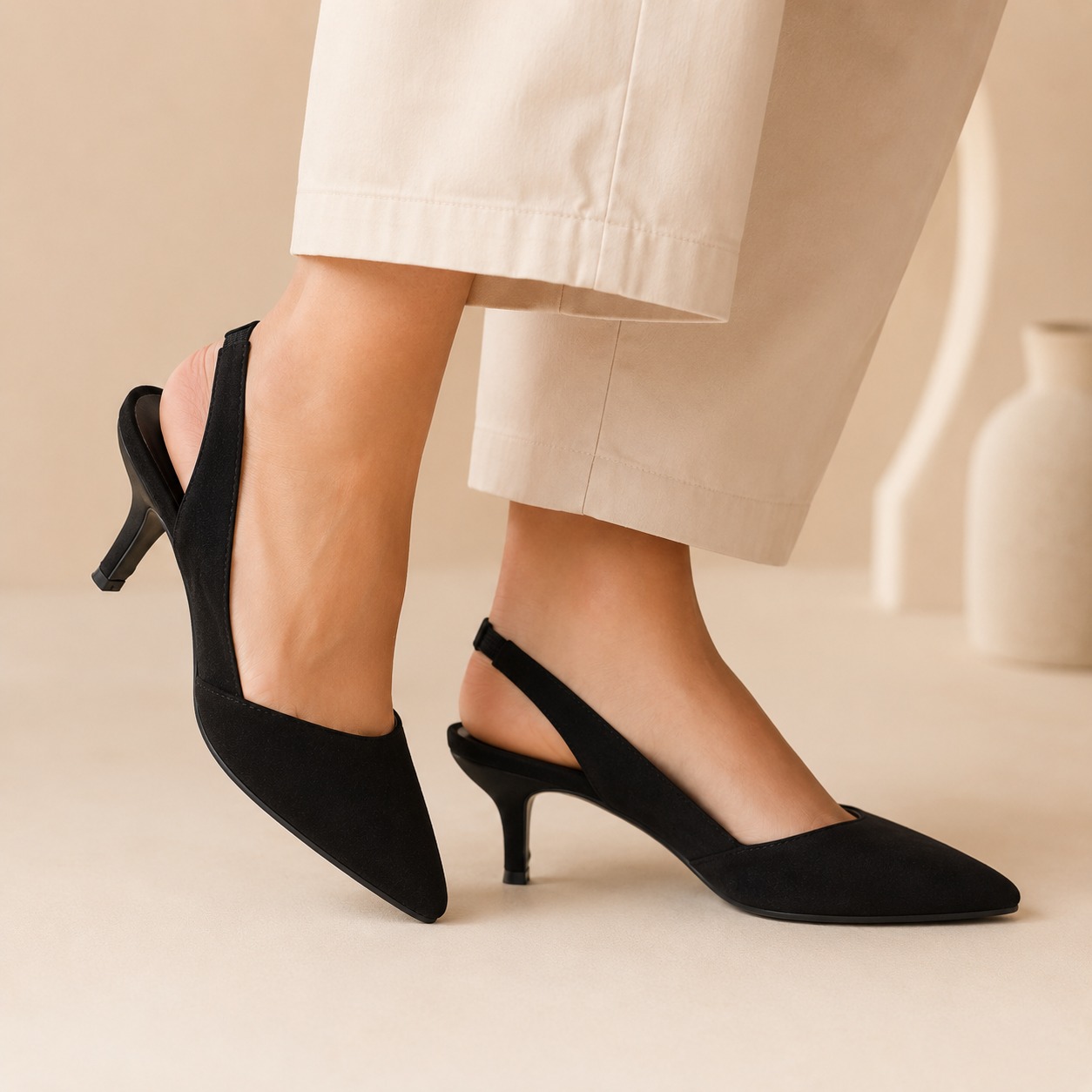 GABRIELA´S | PAQUETE DE 6 PARES DE ZAPATILLAS MUJER COLOR NEGRO