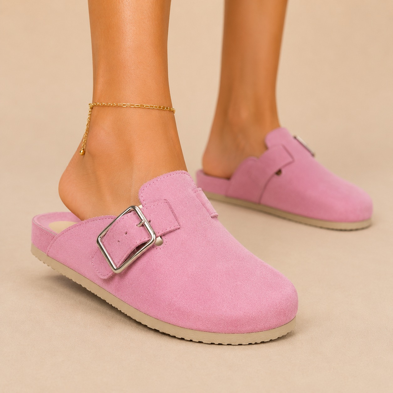 PISO NUEVE | PAQUETE DE 6 PARES DE SUECOS DE MUJER COLOR ROSA