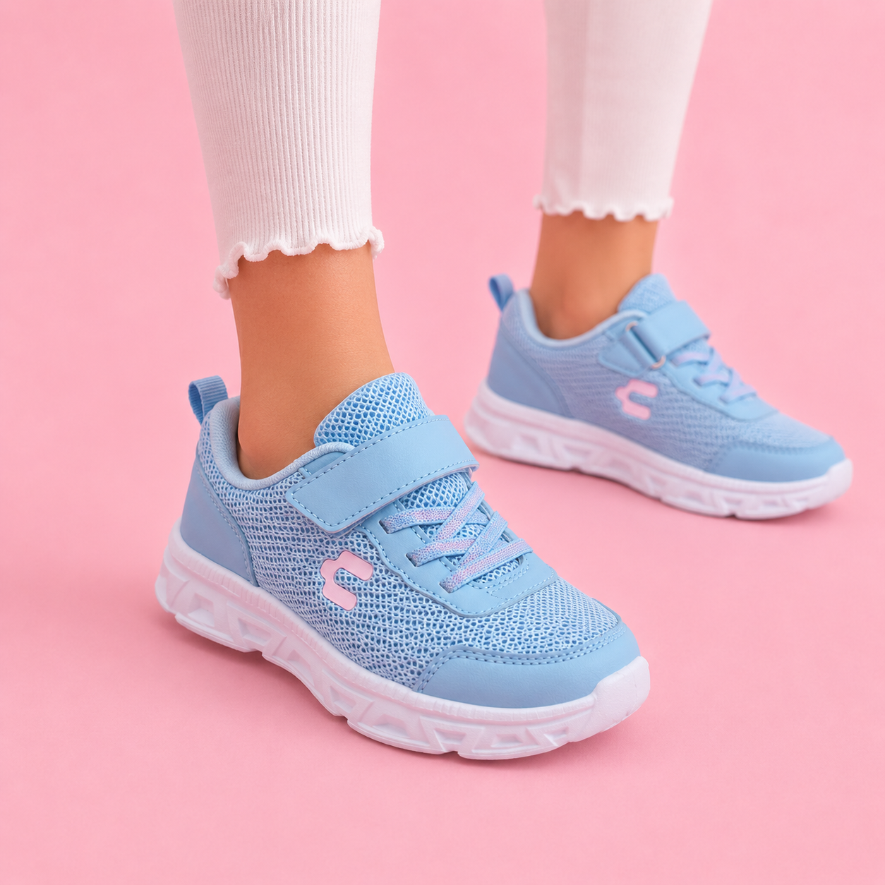 CHARLY | PAQUETE DE 6 PARES DE TENIS NIÑA COLOR AZUL CIELO
